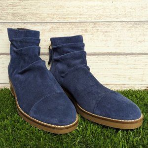 Cole Haan Riona Grand back zip blue bootie  size 8 shoes